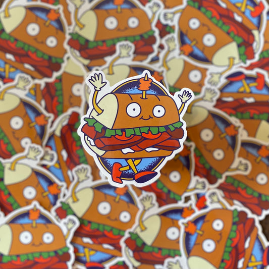 Strolling Poboy Sticker