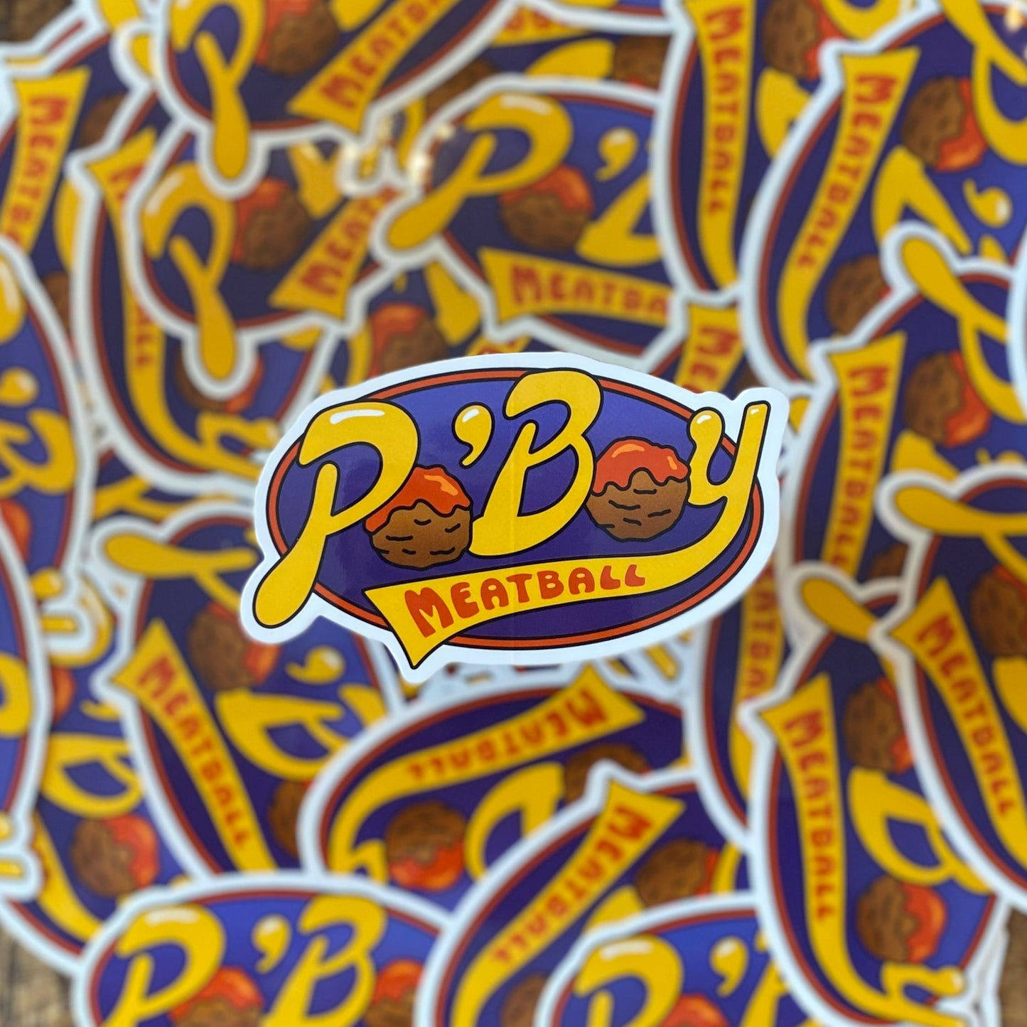 Meatball Po'Boy Sticker