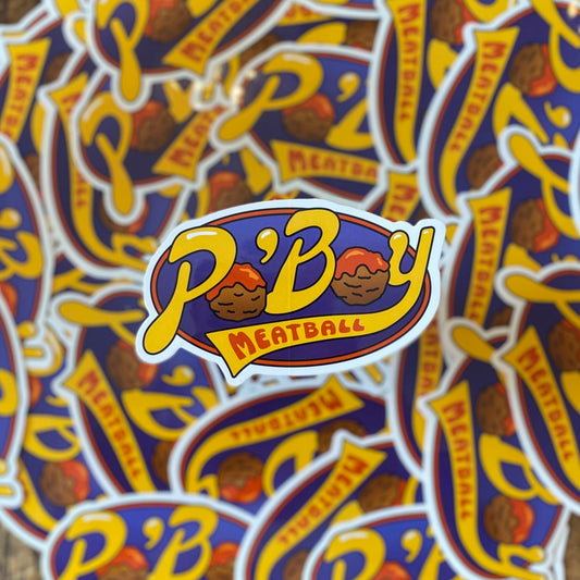 Meatball Po'Boy Sticker