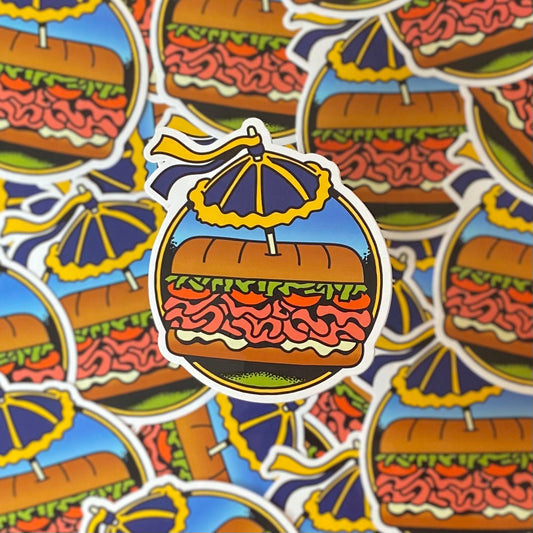 Secondline Umbrella Poboy Sticker