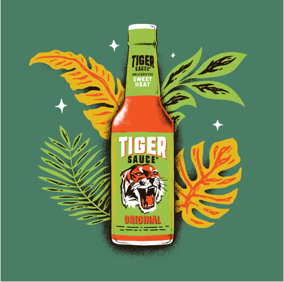 Tiger Sauce Green Bottle