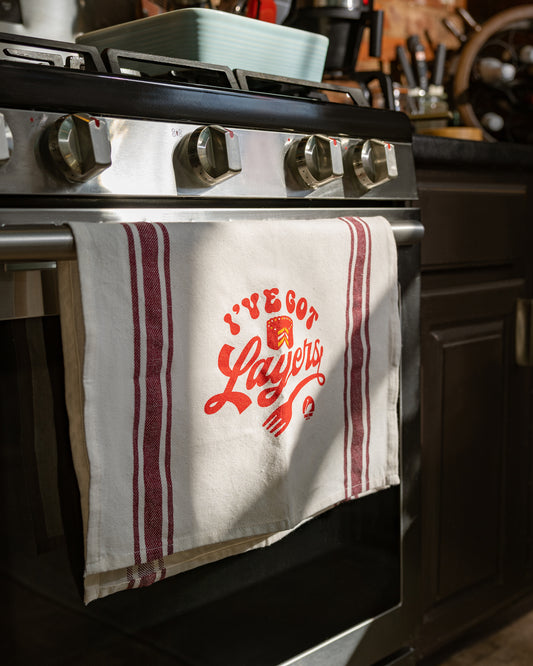 Swans Down "I've Got Layers" Tea Towel