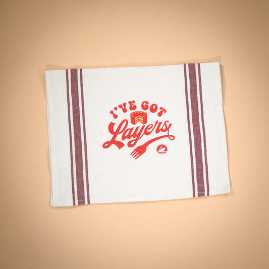Swans Down "I've Got Layers" Tea Towel