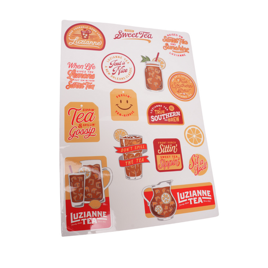 Luzianne Tea Sticker Sheet