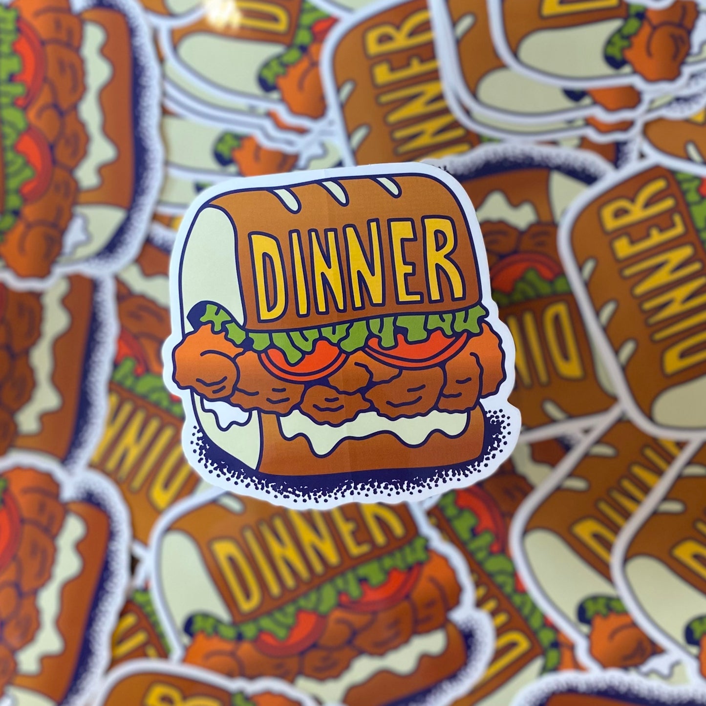 Poboy For Dinner Sticker