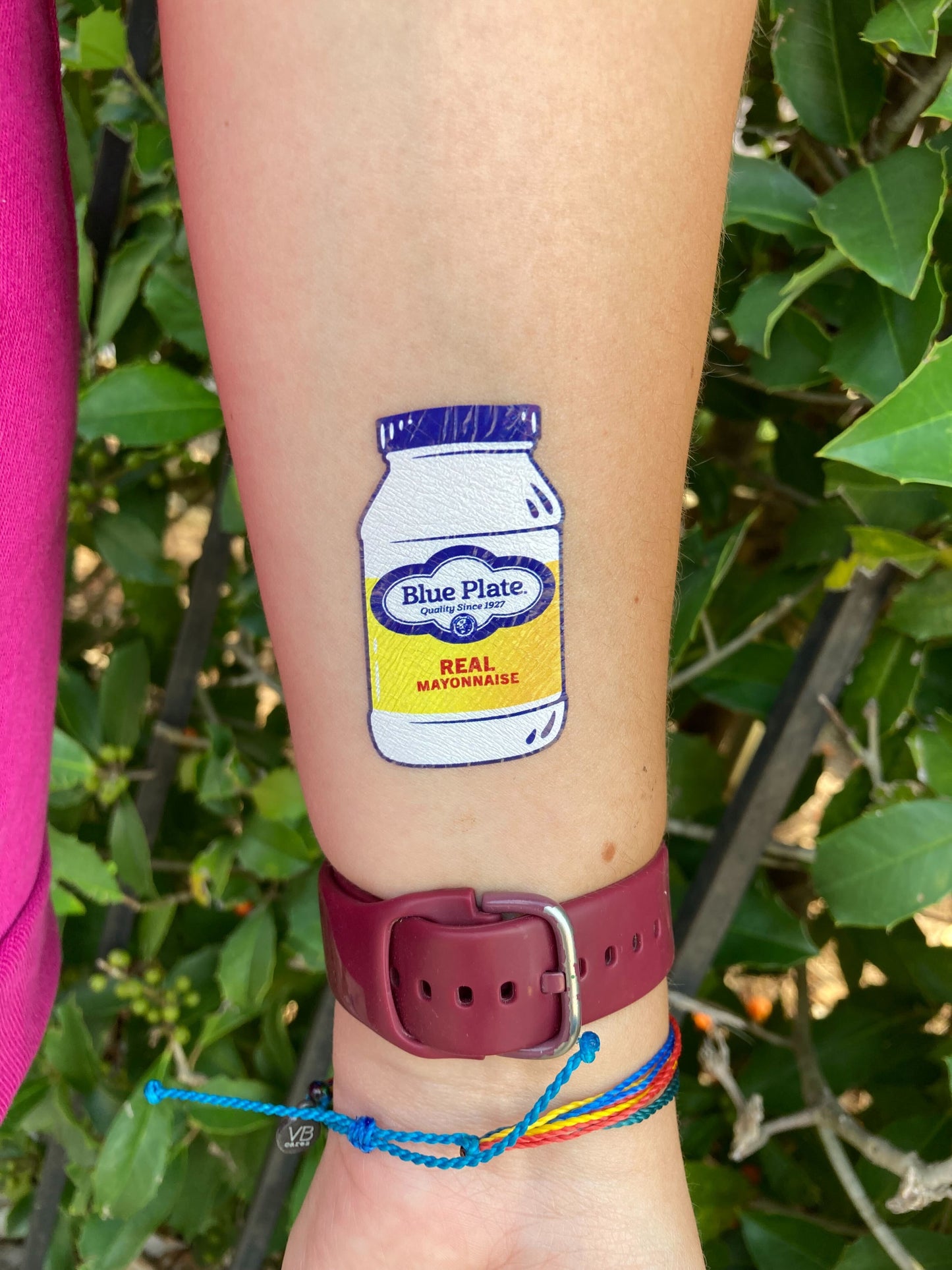 Blue Plate® Mayo Temporary Tattoo